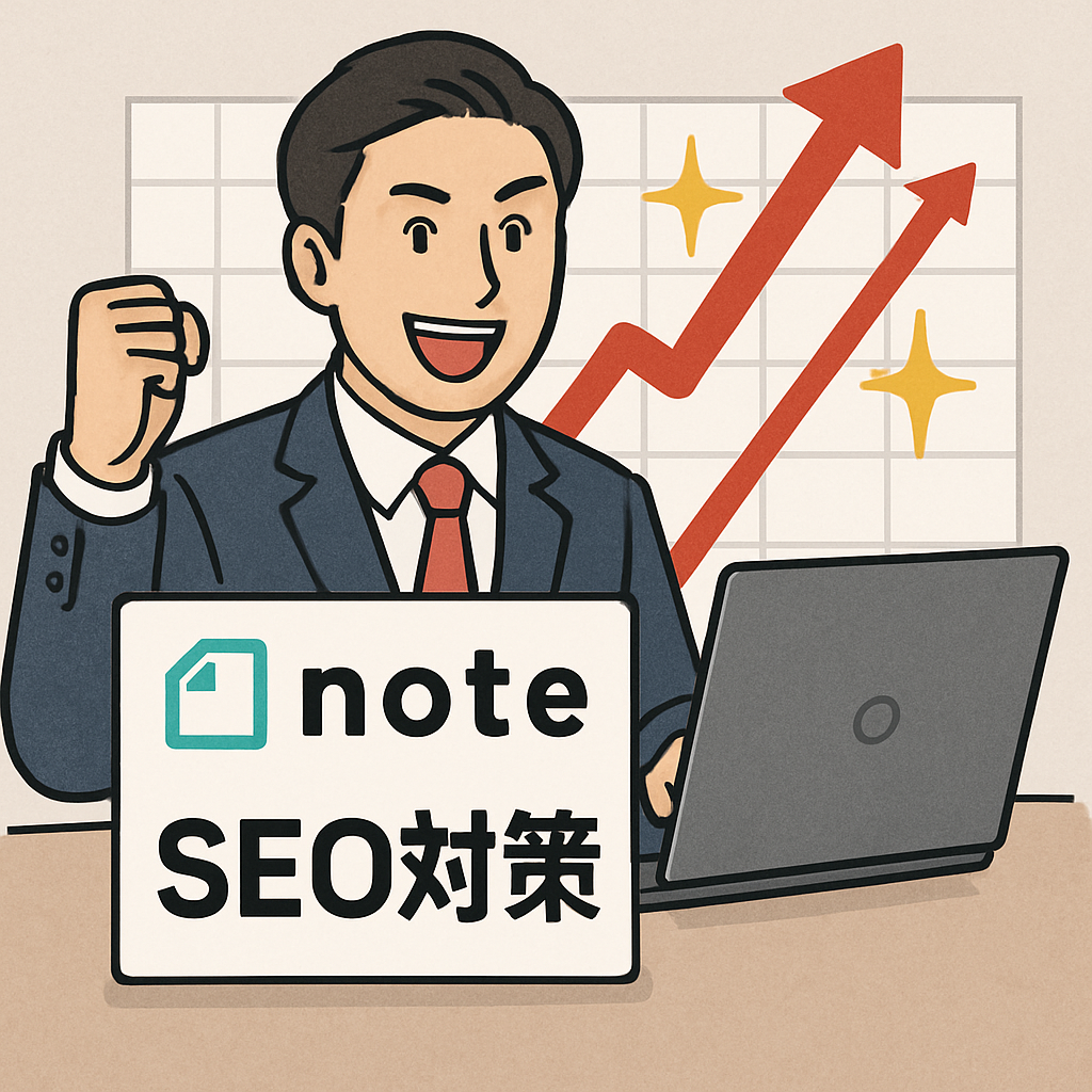 noteのSEO運用の完全ガイド｜企業が成果を出すための戦略・書き方・改善ステップを徹底解説 サムネイル画像